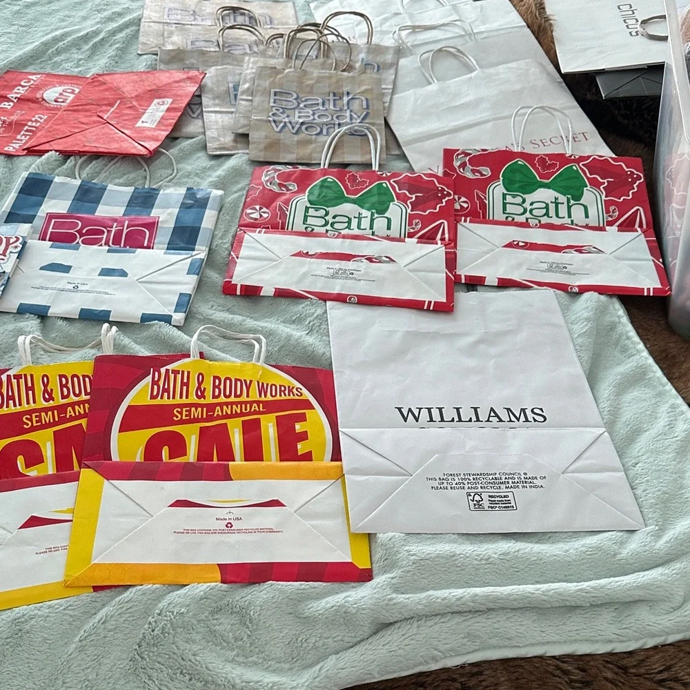 21 Assorted Empty Gift Bags